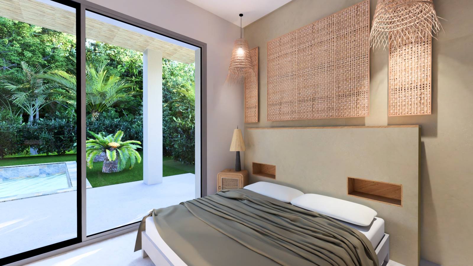 Conception à distance d’un aménagement intérieur et paysager ambiance indonésienne à Koh Samui – Lamaia