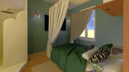 Notre zone d'activité pour ce service Étude de conception complète pour chambre avec choix des matériaux et visualisation du projet par vidéo immersive fournie